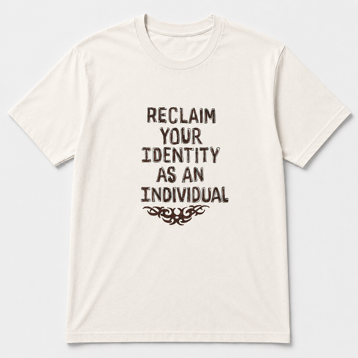 Reclaim your identity t-shirt